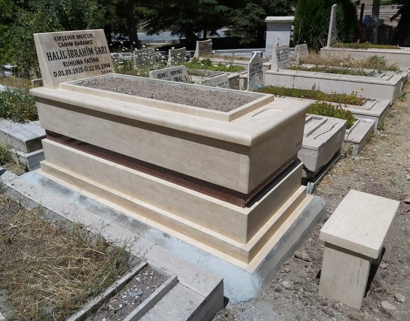 Traverten Mezar Modelleri
